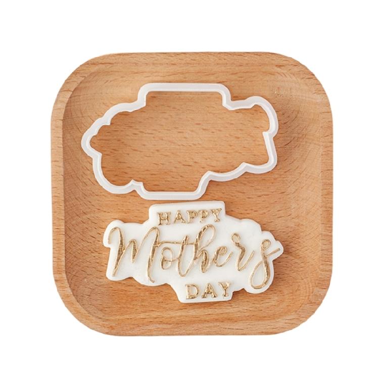 Biscuit Moulds Easy to Use Biscuit Stamps Mothers' Day Theme Plastic Material