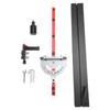 Table Saw Miter Gauge with Micro Adjustable Flip Stop and Extendable Fence for Band Saw Router Table 3/8x3/4 Inch T Slot