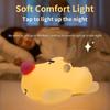 Reindeer LED Night Light Touch Squishy Bedside Night Lamp Rechargeable Cute Animal Children Night Lights Kids Christmas Gift