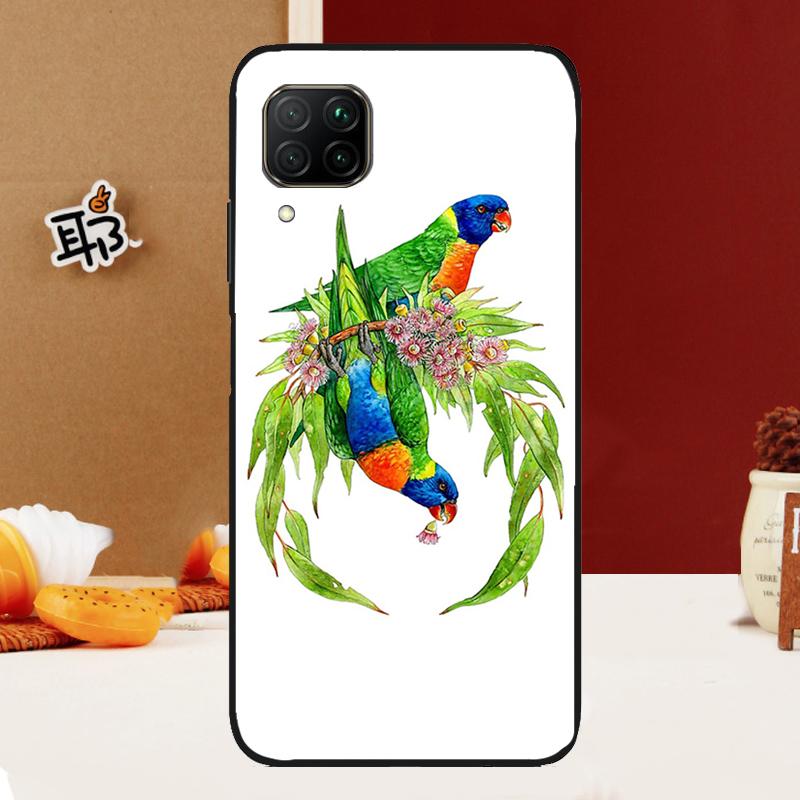 Colorful Parrots For Huawei Nova Y91 Y61 Y60 Y70 Y72 Y73 Y90 12i 11i 3i 7i 8i 9 10 SE P20 P40 P30 Lite Case