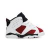 Air Jordan 6 Retro Toddler 'Carmine' 2021 (Unisex) White / Carmine / Black Toddler Shoes 384667 106