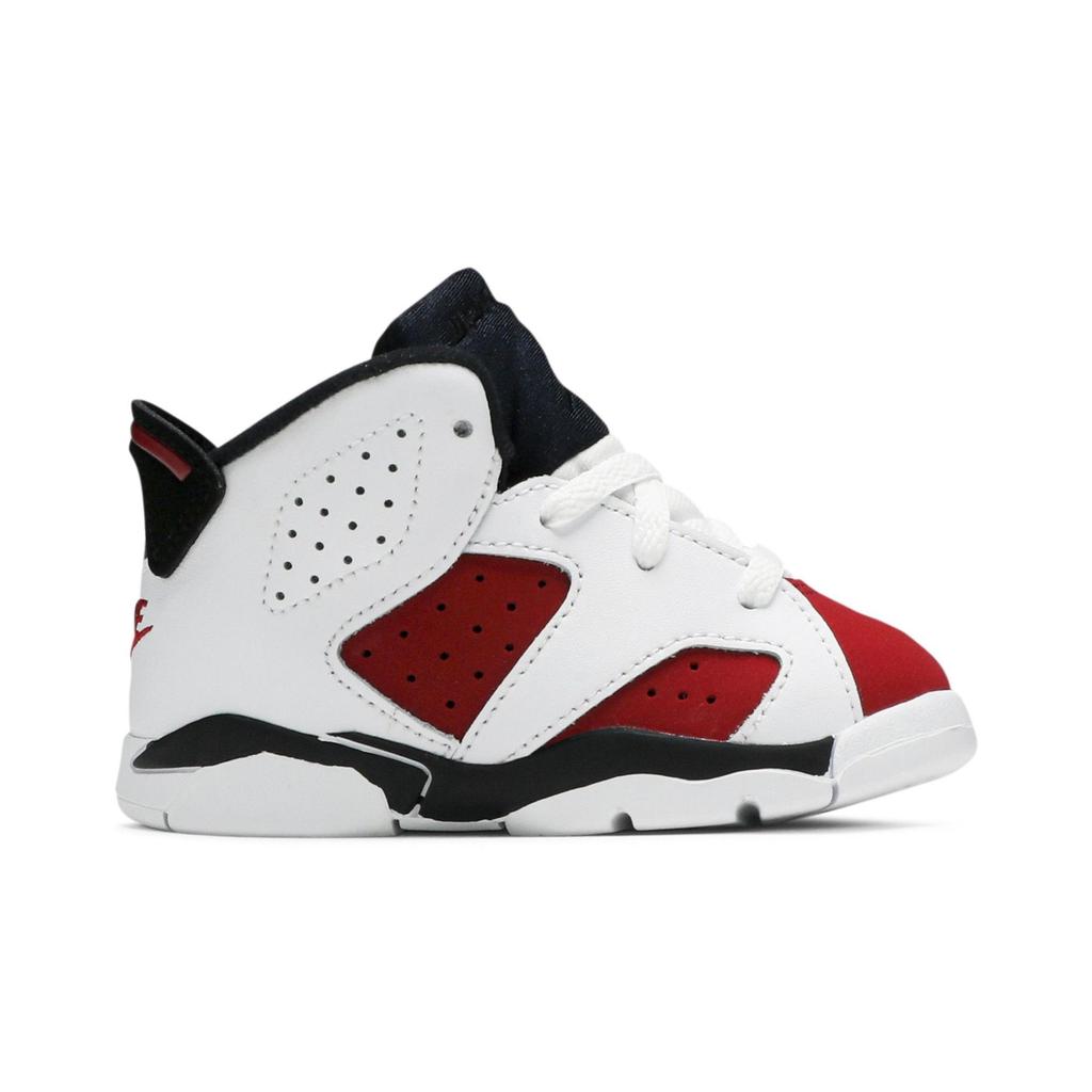 Air Jordan 6 Retro Toddler 'Carmine' 2021 (Unisex) White / Carmine / Black Toddler Shoes 384667 106