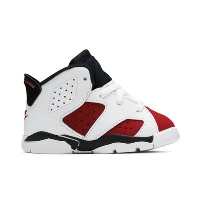 Air 6 Retro Toddler 'Carmine' 2021 (Unisex) White / Carmine / Black Toddler Shoes 384667 106