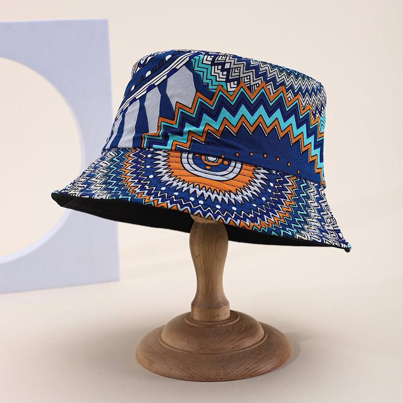 Böhmischer Baumwoll-Sonnenhut mit breiter Krempe für Sommerreisen und Sonnenschutz