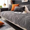 Plantain Leaf Chenille Sofa Cushion Four Seasons With Non-Slip Light Luxury Simple Living Room Seat Cushion Backrest Towel  Can Be Labeled