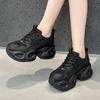 Platform Dad Shoes Autumn New Leather Small Ins Trendy Breathable Sports and Leisure Shoes