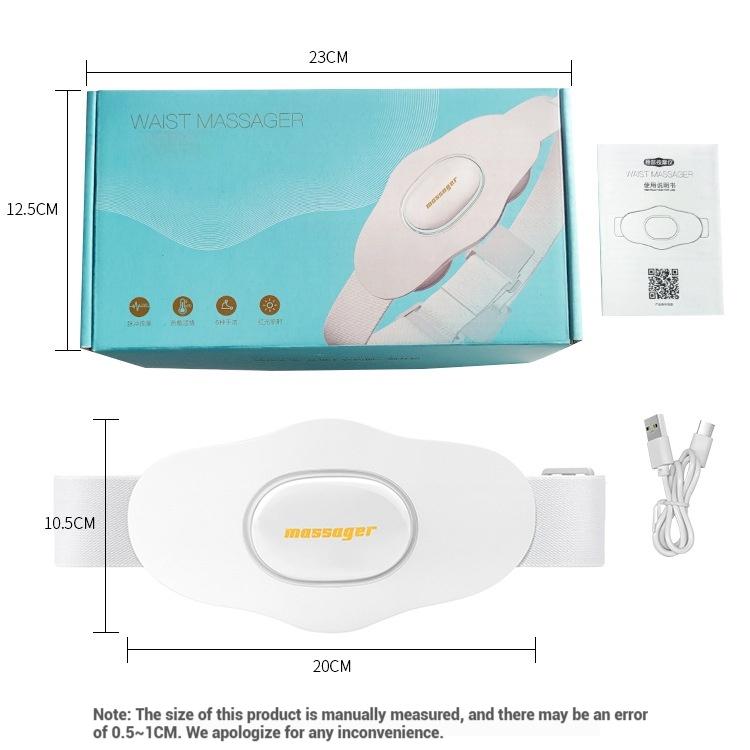 

Multifunctional Waist and Abdomen Hot Compress Pulse Massage Belt Vibration Lumbar Spine Massager
