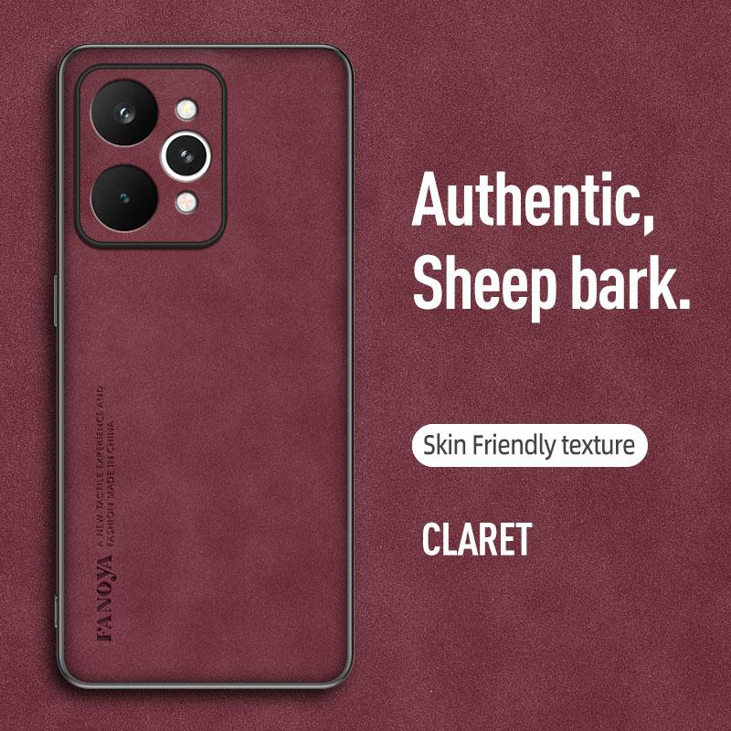 

EUCAGR Чехол-аккумулятор For Realme P4 Роскошный чехол для телефона из ПУ-кожи For Realme P4Power Мягкая силиконовая защитная задняя крышка Realme P4 Power красный