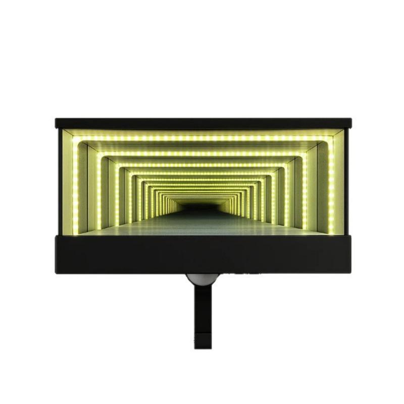 Infinity LED Garage Key Holder Wall Mounted Car Key Holder Organizer Mirrored Glowing Garage Keys Hook Rack Home Decor