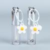 1Pcs Silver Heart-Shaped 2.5Ml Empty Lip Balm Tubes Transparent Lip Gloss Tube Container With Cap Cosmetic Sample Container
