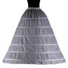 Adjustable Three-Ring Bridal Petticoat Crinoline Slip for European & American Wedding Dresses