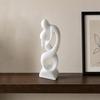 Kiss of Love Figurine, 3D Printed Kissing Couple Statue, White Abstract Art Man And Woman Sculpture for Home Table Shelf Entrance Cabinet Decor