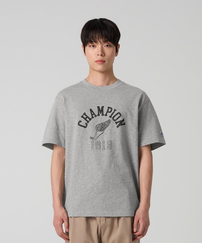 CHAMPION Heritage Wingfoot T-Shirt Grey