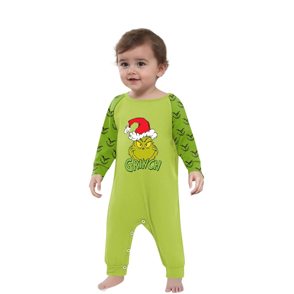 Christmas Prints Family Matching Long Sleeve Tops+Pants Set Family Matching Sets