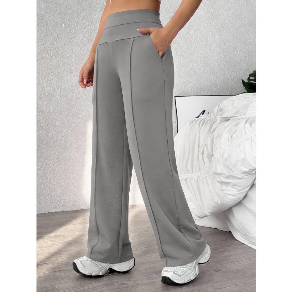 Straight Leg Sports Pants for Women, New Loose Quick Drying Pilates, Running Training Yoga Pants Fitness Suit