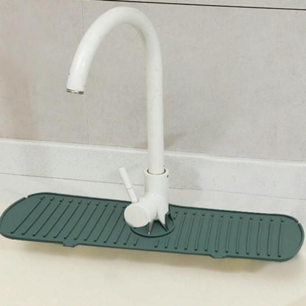 1PC Sink Splash Guard Soft Flexible Quick Dry Universal Drip Catcher Tray Sink Faucet Drying Mat Splash Catcher Kitchen Supplies