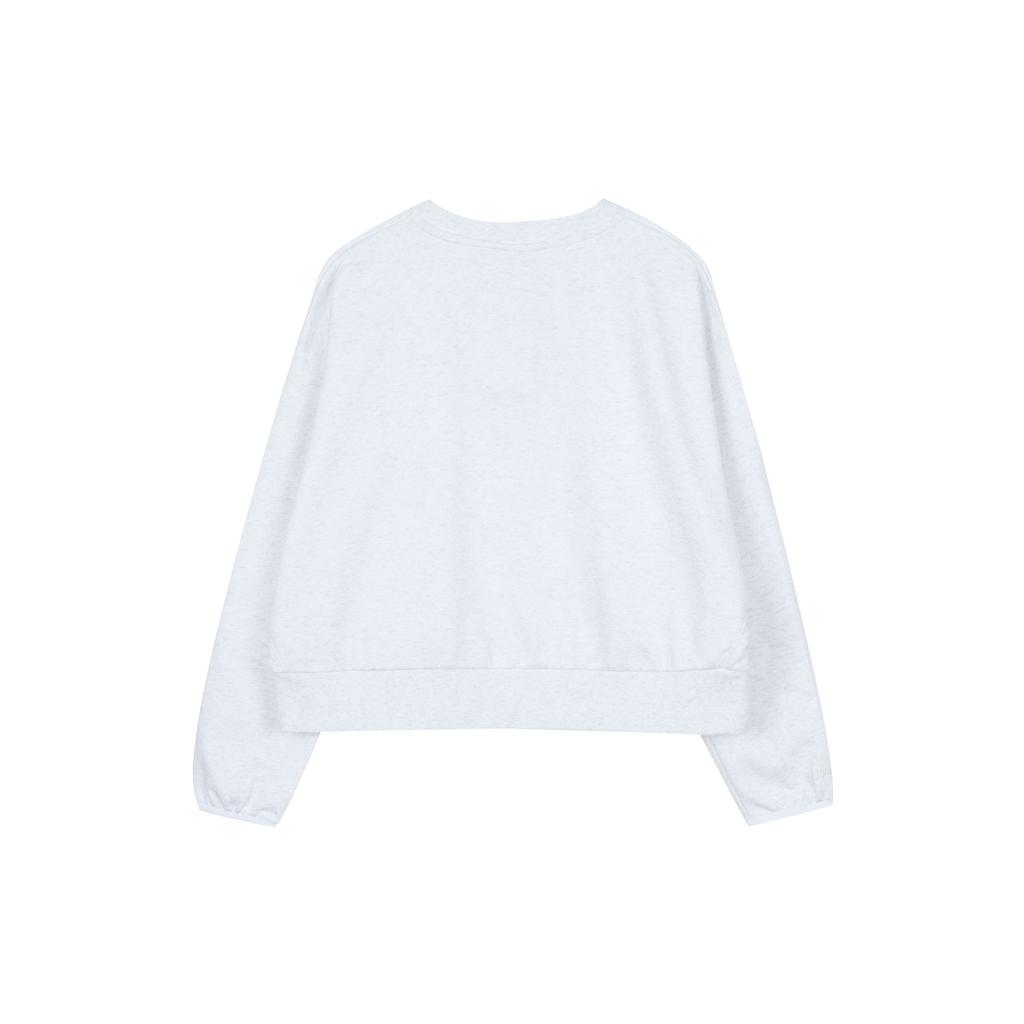 Nike As W Nk Standard Issue Crew Embroidered Logo Knit Sports Round Neck Sweatshirt Women Sweatshirt White DD9256-051