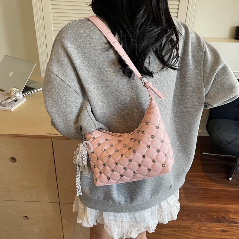 Nischen-Einschulter-Achseltasche, neue trendige Diamantketten-Handtasche, modische vielseitige Umhänge-Tragetasche