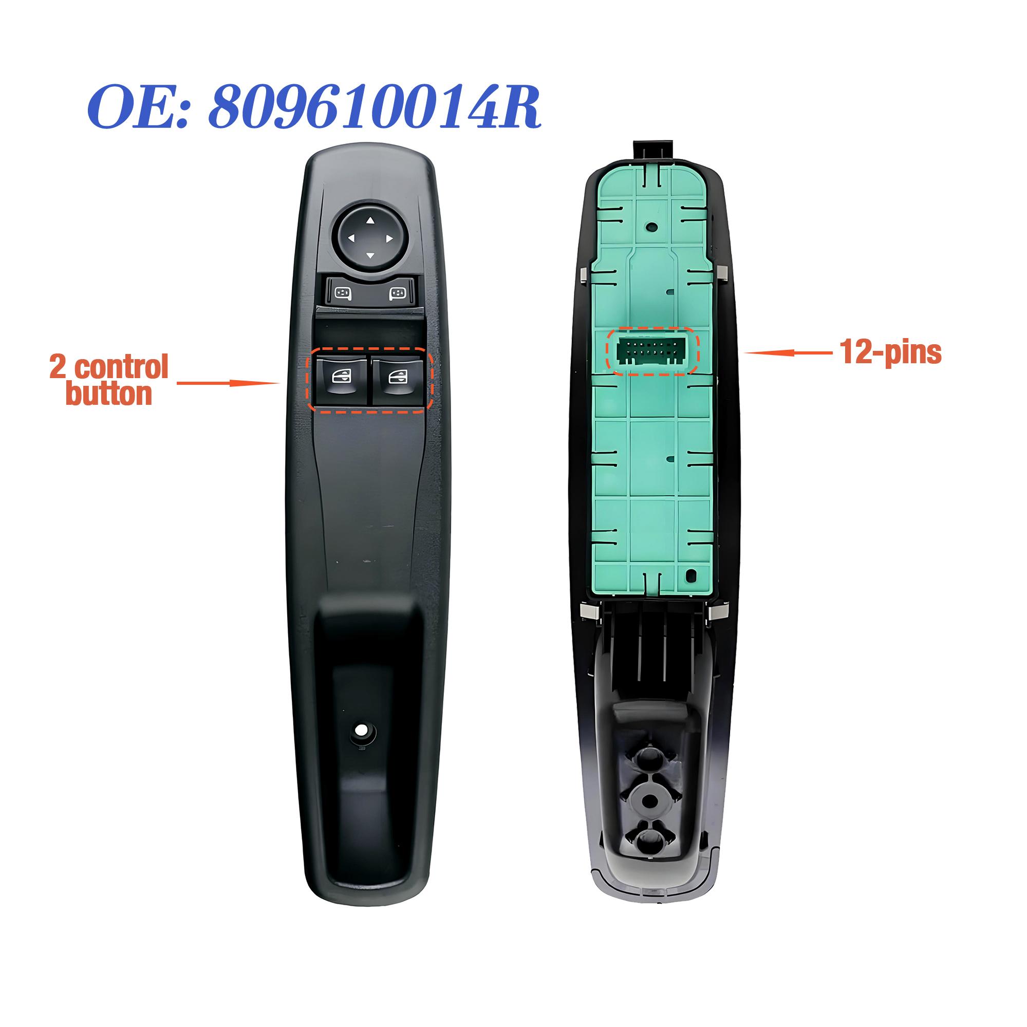 80961-0014R Front Left Master Power Window Control Switch Button For Renault Fluence Door Lock Switch OE 809610014R 80961-0014R
