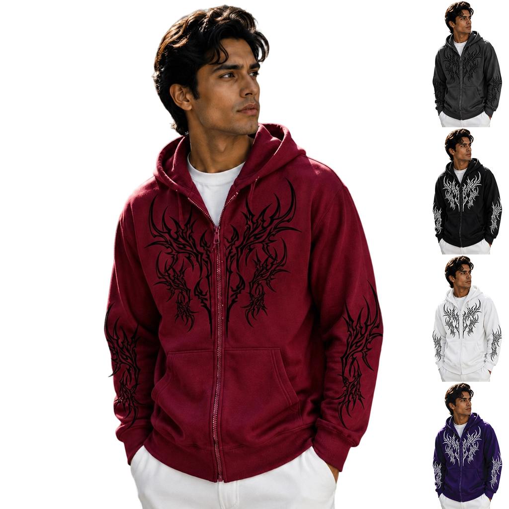 Men's Athletic Pullover Hoodie for Fall