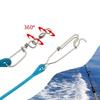 Attrezzatura da Pesca in Acqua Profonda Girelle con Corpo Elastico Ammortizzatori con Design a Doppio Moschettone Resistenza alla Corrosione per Acqua Salata