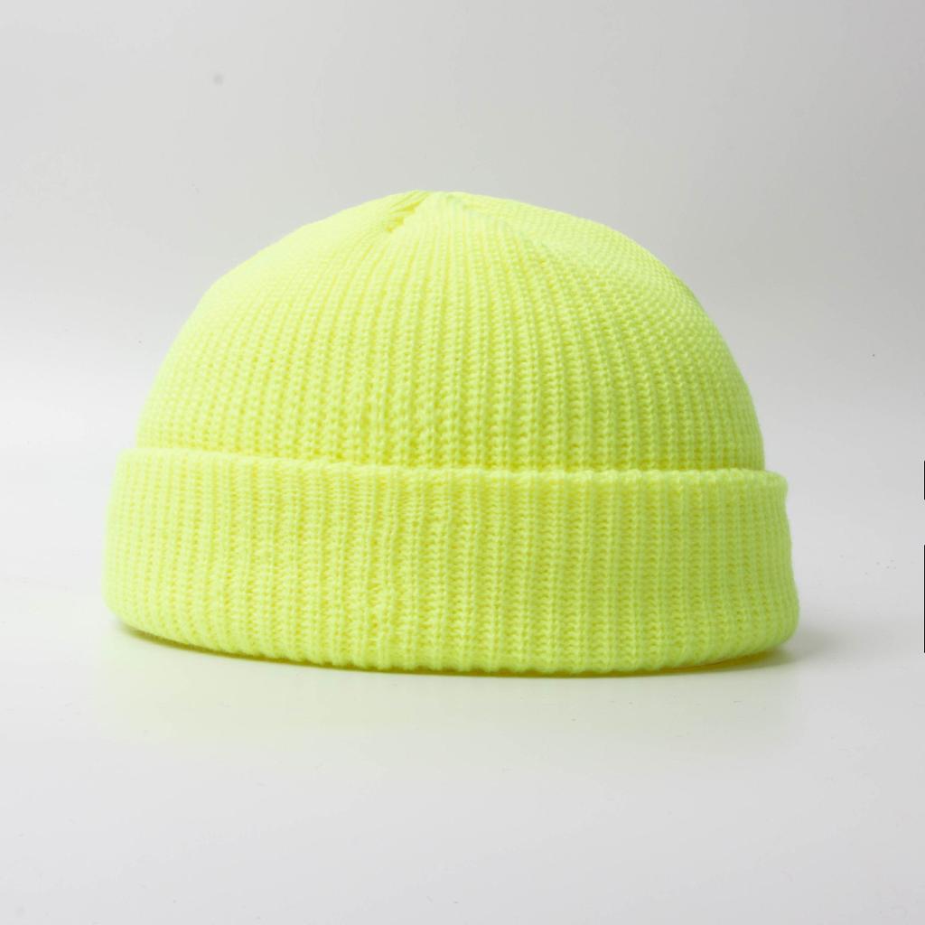 Fisherman Beanie Hats for Men Women Knit Trawler Skull Cap Watch Bonnets Spring Fall Short Stylish Plain Rolled Cuff Skullcaps