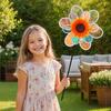 Colorful Windmill Ornaments for Garden and Yard, Decorative Double Layer Pinwheel Spinner for Kids, Outdoor Reflective Pinwheels for Patio Lawn