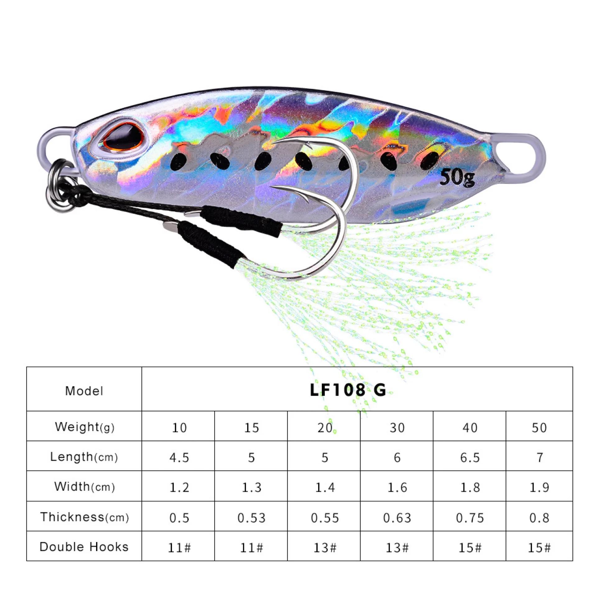 

Metal Lure10g Special Fake Bait for Sea Bass Fishing Freshwater and seawater universal bionic lure 10G