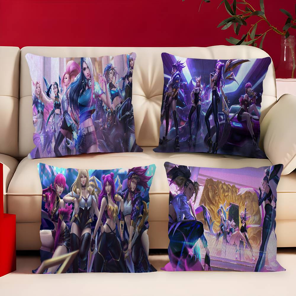 LOL KDA ALL OUT Cushion Cover Decorative Pillow Sofa Home Decor case pillow cases