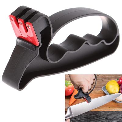 Knife Sharpener 2 In 1 Handheld Scissor Sharpening Grindstone Stone Kitchen Tool