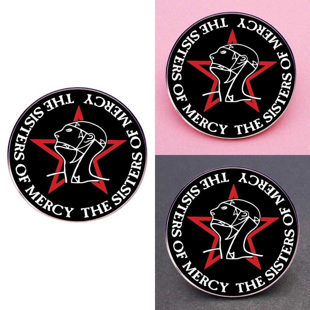 Épinglette Superbe Sisters Of Mercy Broche Groupe de Rock Badge en Alliage Métallique Pour Amateurs de Musique