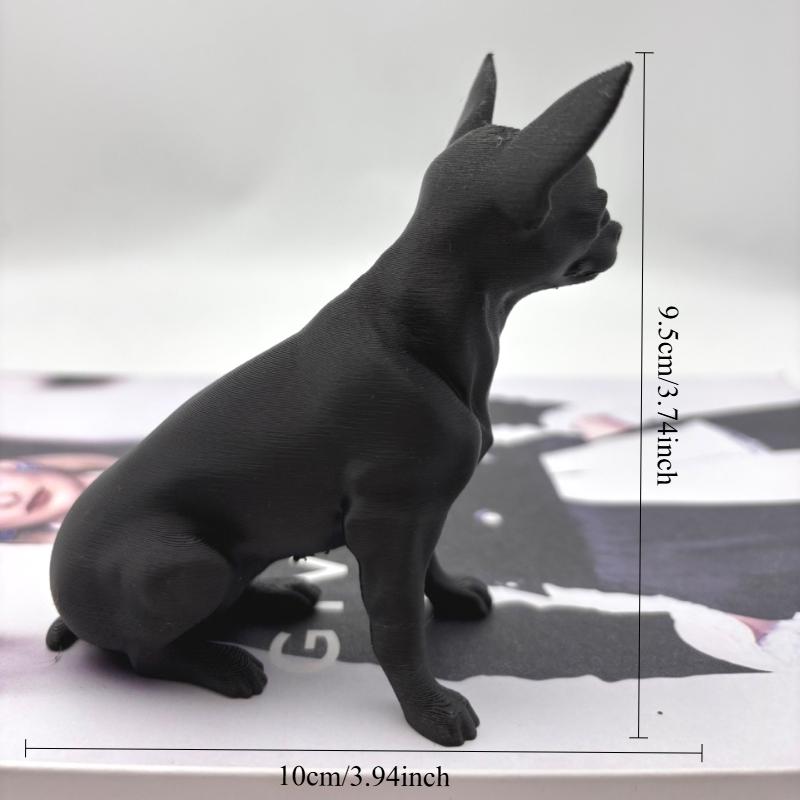 3D Printed Chihuahua Dog Statue, Cute Puppy Decoration, Suitable for Dog Enthusiasts and Collectors, Used for Home Decoration