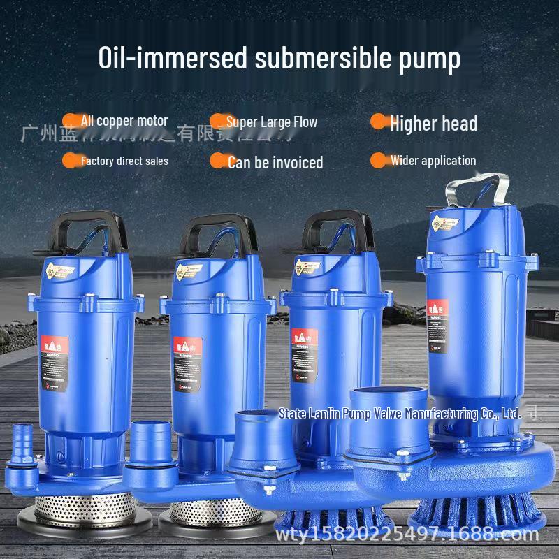 WQX High Head Submersible Sewage and Sludge Pump for Basements