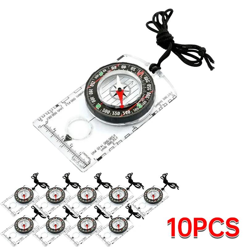 Hiking Backpack Compass Kids Compass Camping and Navigation Compass Backboard Compass for Map Reading