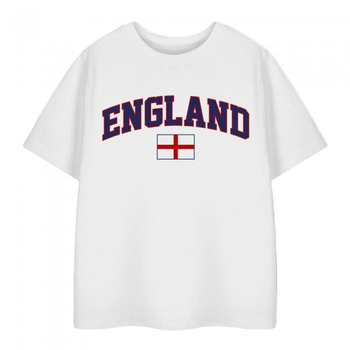 Pertemba Fr - Apparel Girls White Show Me The Merch Childrens/Kids England Flag T-Shirt 11-12 Size 11