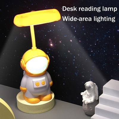 Astronauten Schreibtischlampe für Kinder Neuheit Raumfahrer LED Nachtlicht mit 7 Farben Kinderzimmer Nachttischlampe mit flexiblem Schwanenhals für Wohnzimmer Schlafzimmer