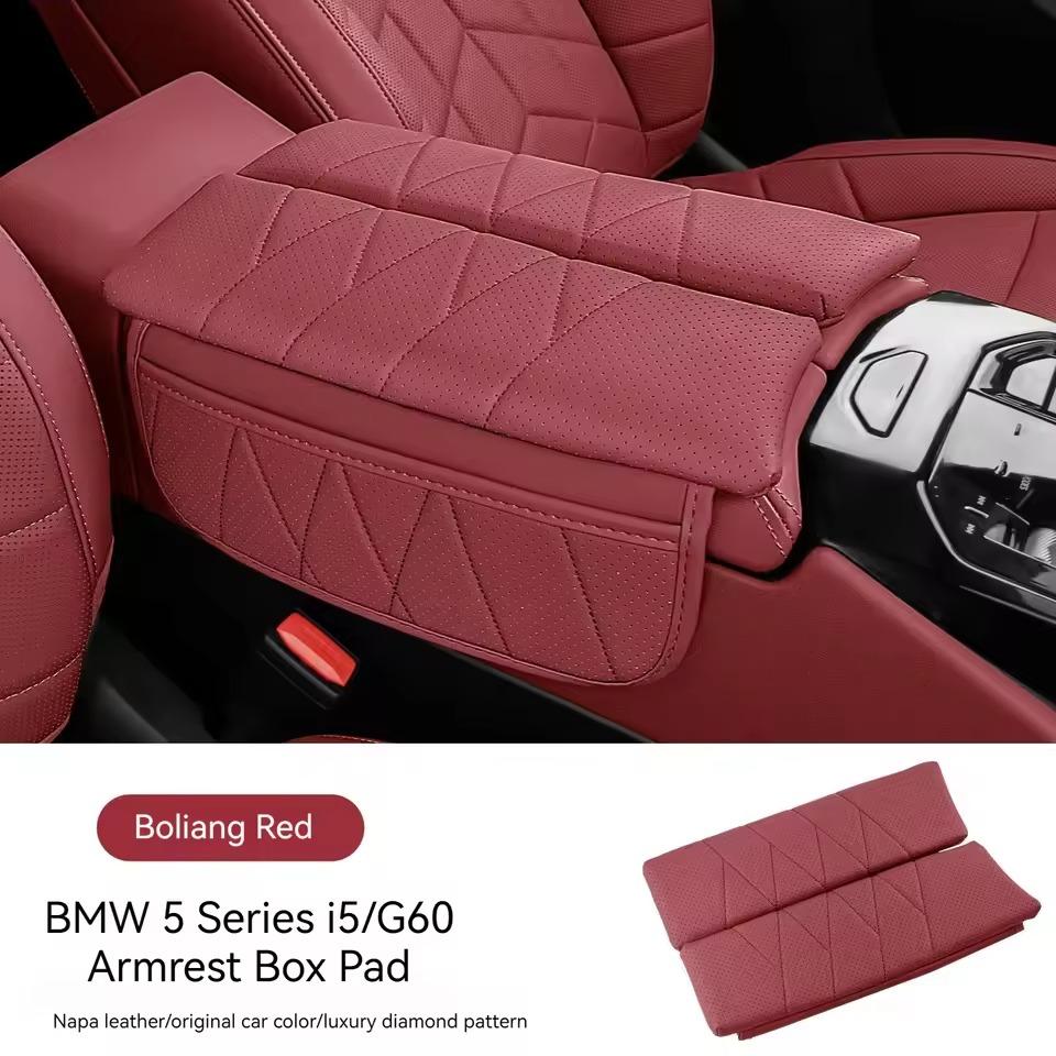 Suitable for BMW New 5 Series I5 G60  2025-2025 Armrest Pad I5 Central Heightening Protective Cover Car Interior Supplies