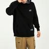 Li-Ning Sports Trend Series Logo Embroidered Loose-Fit Reversible Pullover Hoodie Unisex Tops Black Grey AWDS087-5