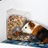 Hamster Automatic Transparent Food Feeder Plastics Simplicity Clear Strong  Samll Animal Food Bowl Pet Supplies