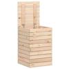 VidaXL Panier à linge 44x44x66 cm bois massif de pin 832317