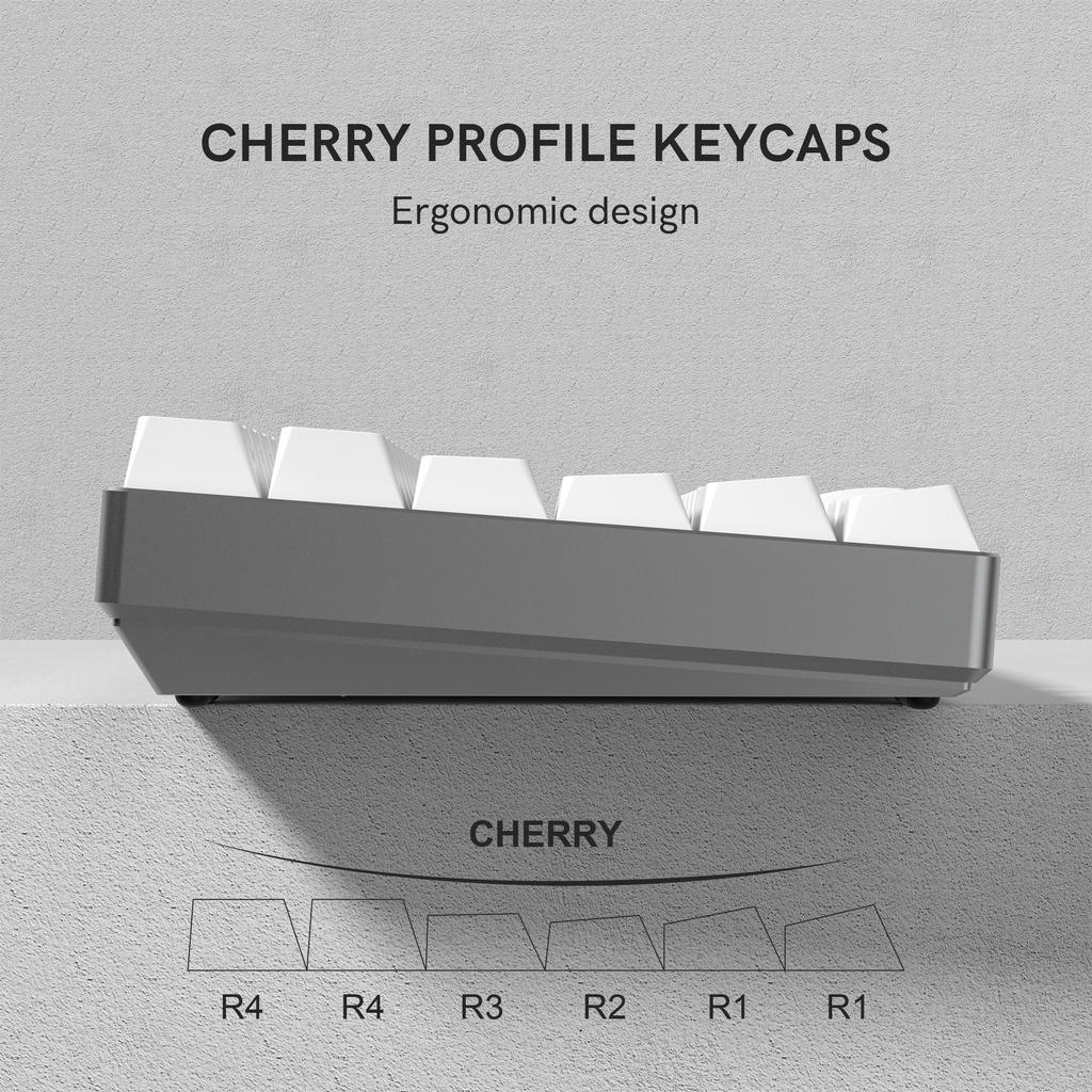 Xiaomi 133+ Keys White Side Printed Shine Through Keycaps Cherry Profile Double Shot PBT Keycaps for MX Switches Mechanical Keyboards