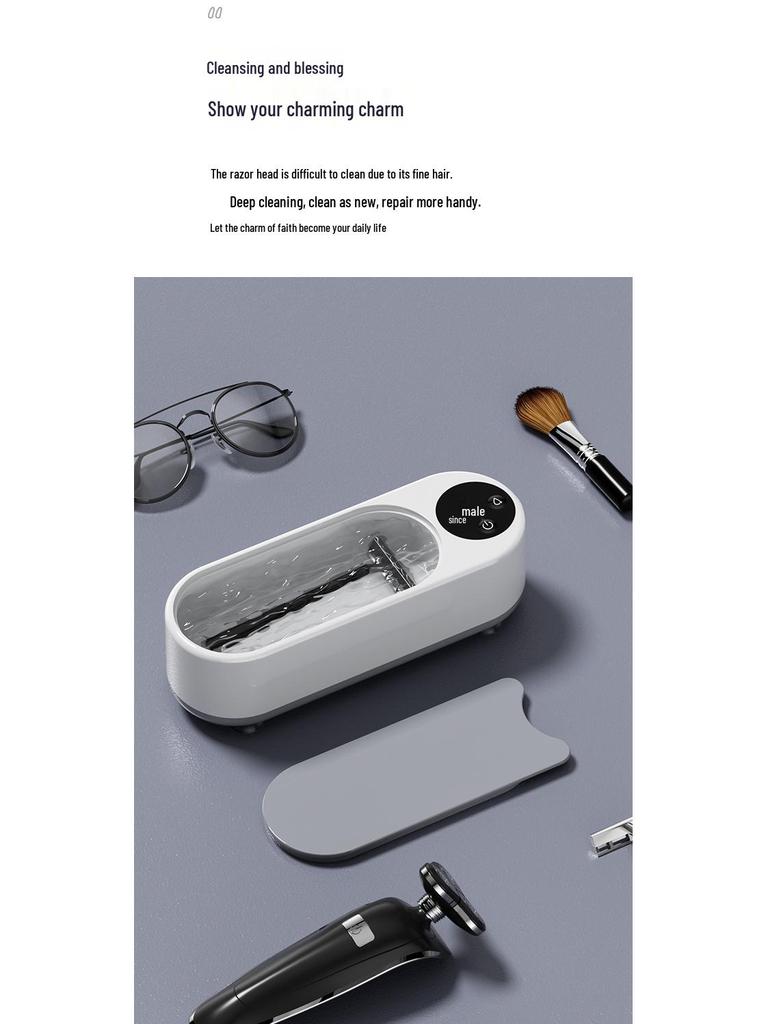 Tragbarer Ultraschallreiniger für Schmuck, Make-up-Pinsel und Brillen