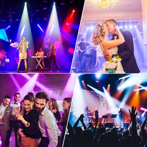 100W LED Moving Head Light, Rotating DJ Light, 18-Face Prism Stage Light, High Brightness Stage Lighting with DMX512 & 12CH Sound Activated Mode, 7 GO