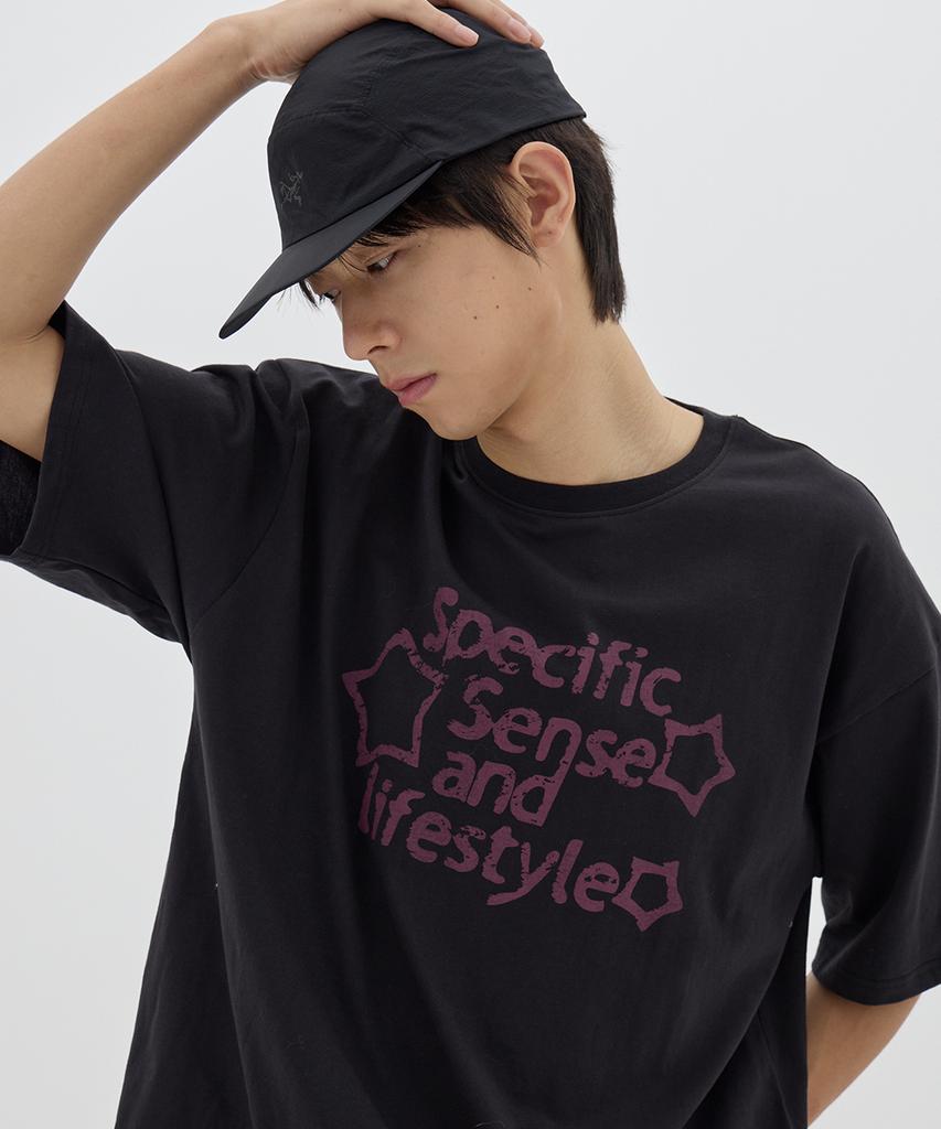 URBANAGE Specific Oversized Short Sleeve_Black