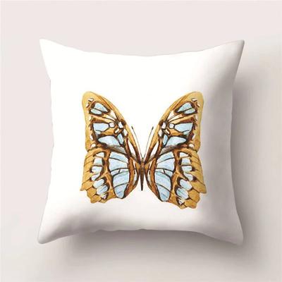 Colorful Butterfly Printed Pattern Polyester Cushion Cover for Home Living Room Sofa Seat Decorative Pillowcase