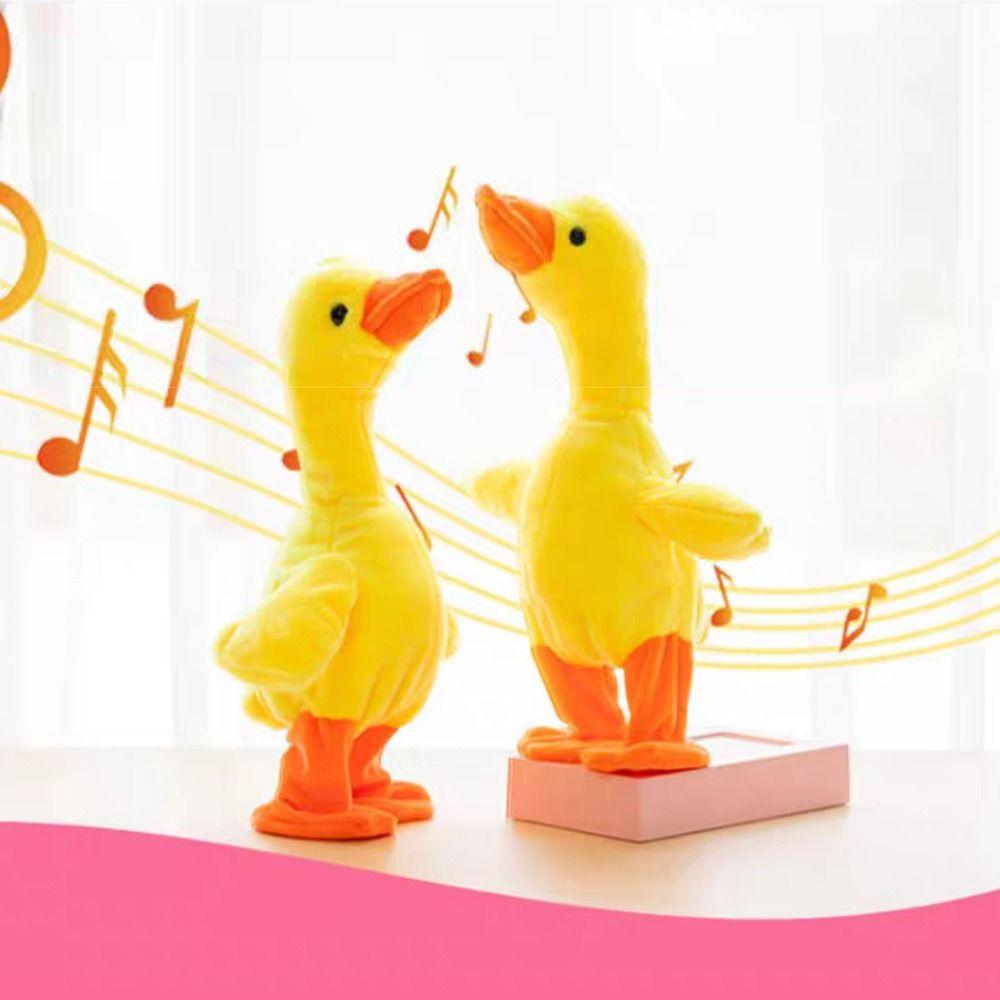 Multifunctional Walking Plush Duck Electric Singing Duck Baby Toy Cute Talking Duck Toy  Baby Toys