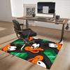 1pc Daffy Duck & Money Stack Anime Cartoon Design Office Chair Mat, Non-Slip Carpet for Home Decor, Suitable for All Seasons, Ideal Gift for Fans.A063