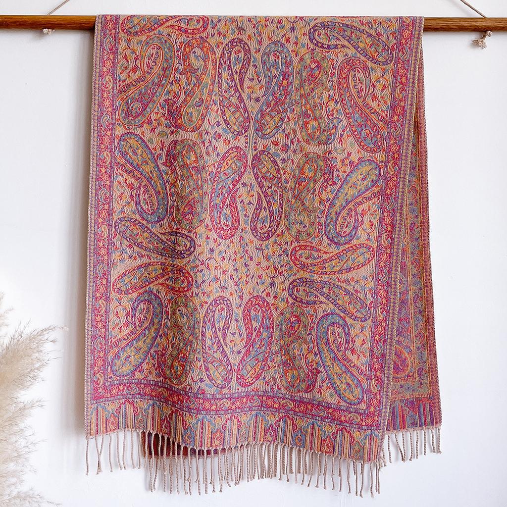 Retro Ethnic Style Imitation Cashmere Popular High-End Atmosphere Jacquard Cashew Shawl Versatile Scarf