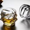 320ml Transparent Cocktail Brandy Cups 2pcs Set Household Whiskey Glass Nordic Classical Foreign Wine Glass Wave Shaped Beer Cup