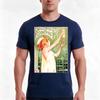 Vintage Art Nouveau Absinthe Ad by Henri PrivatLivemont TShirt Summer Casual Cotton Tee Oversized Streetwear Tops